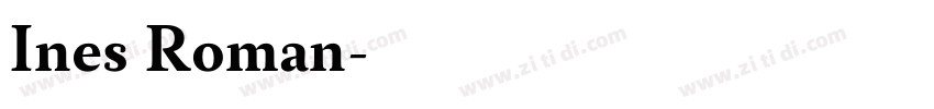Ines Roman字体转换
